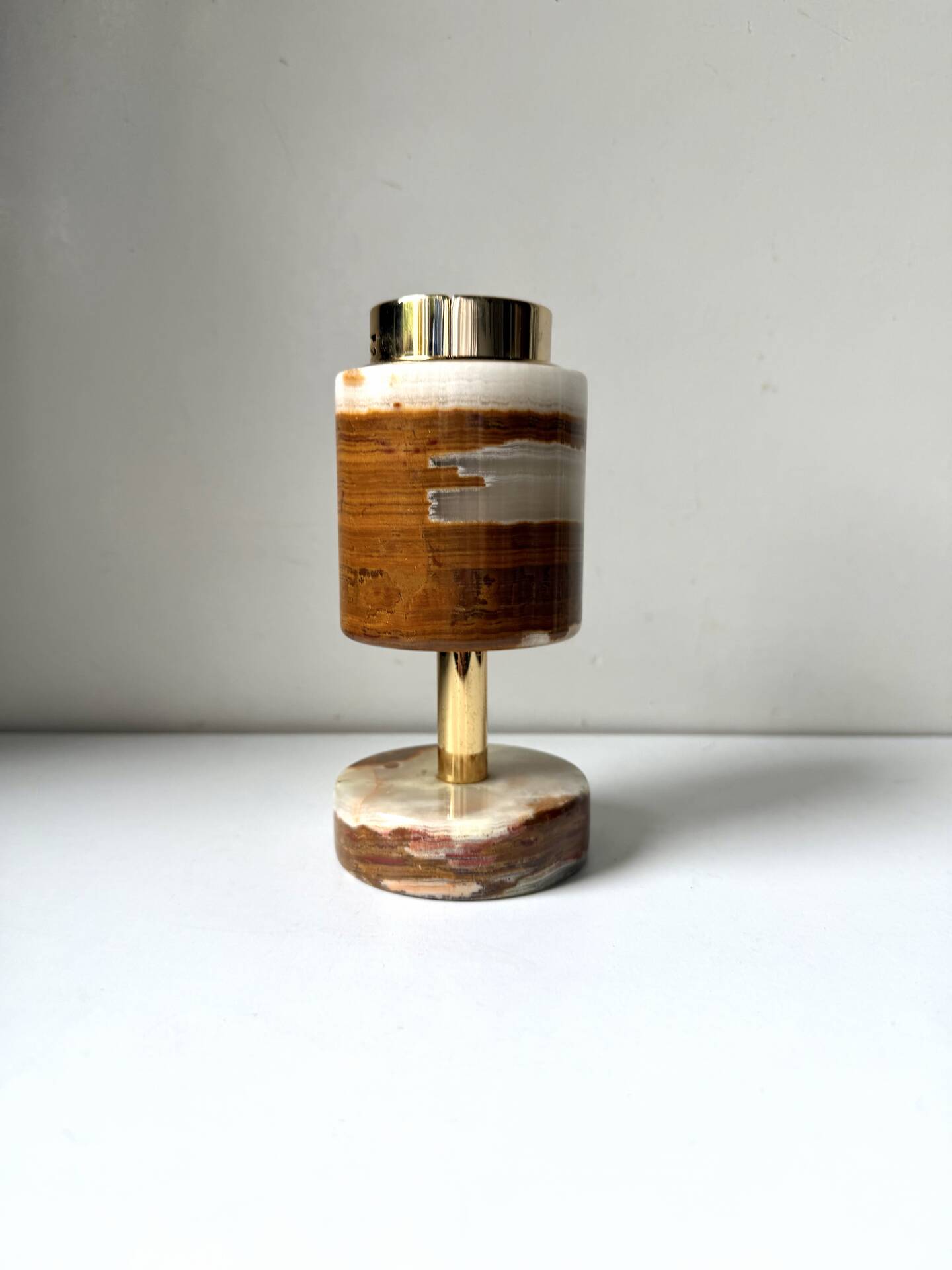 Vintage SAROME Japan Marble Onyx Table Lighter