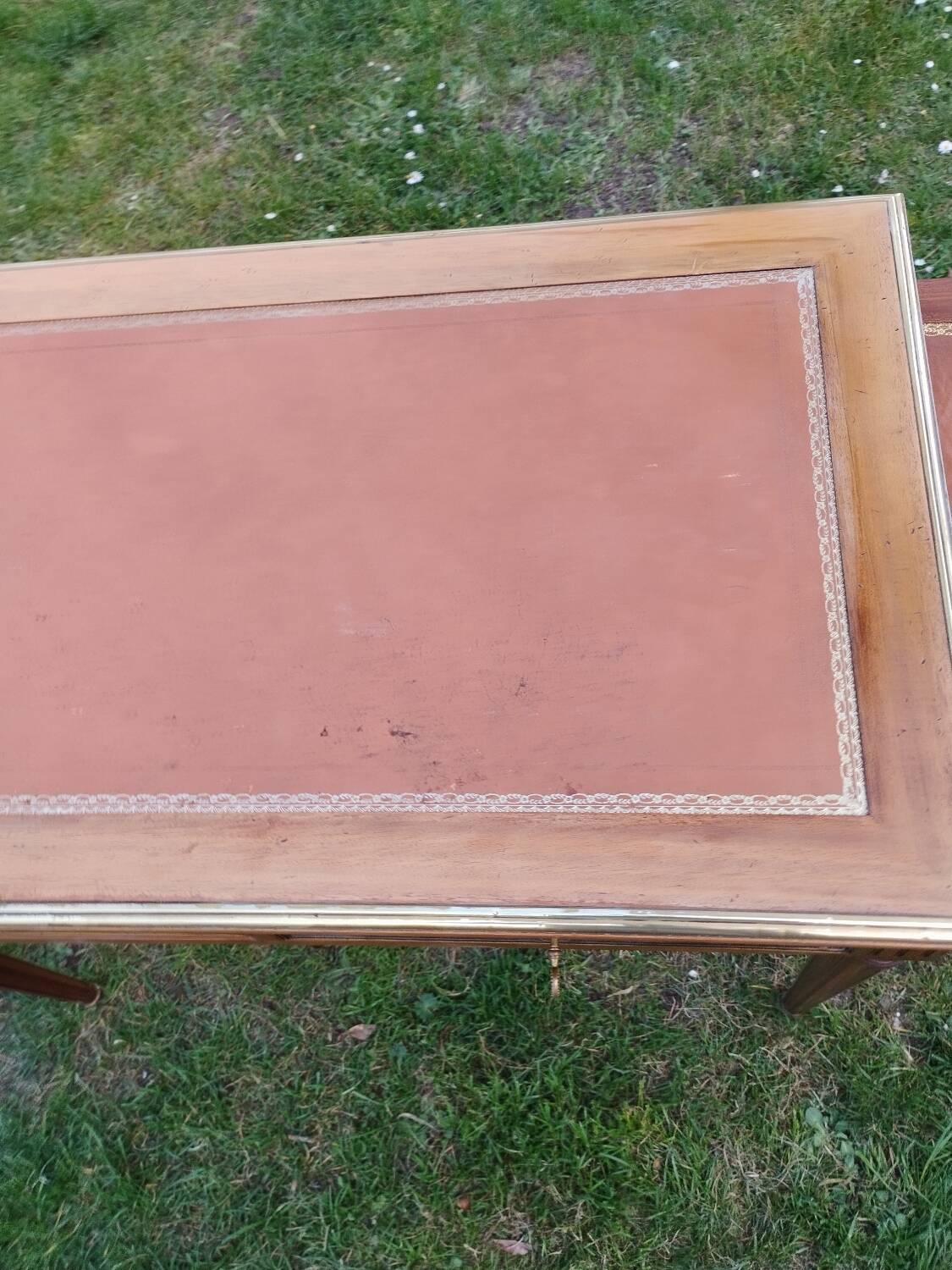 Antique Louis XVI style desk with drawers