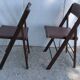 Set of 2 chairs wood folding american trump and skai