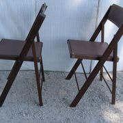 Set of 2 chairs wood folding american trump and skai
