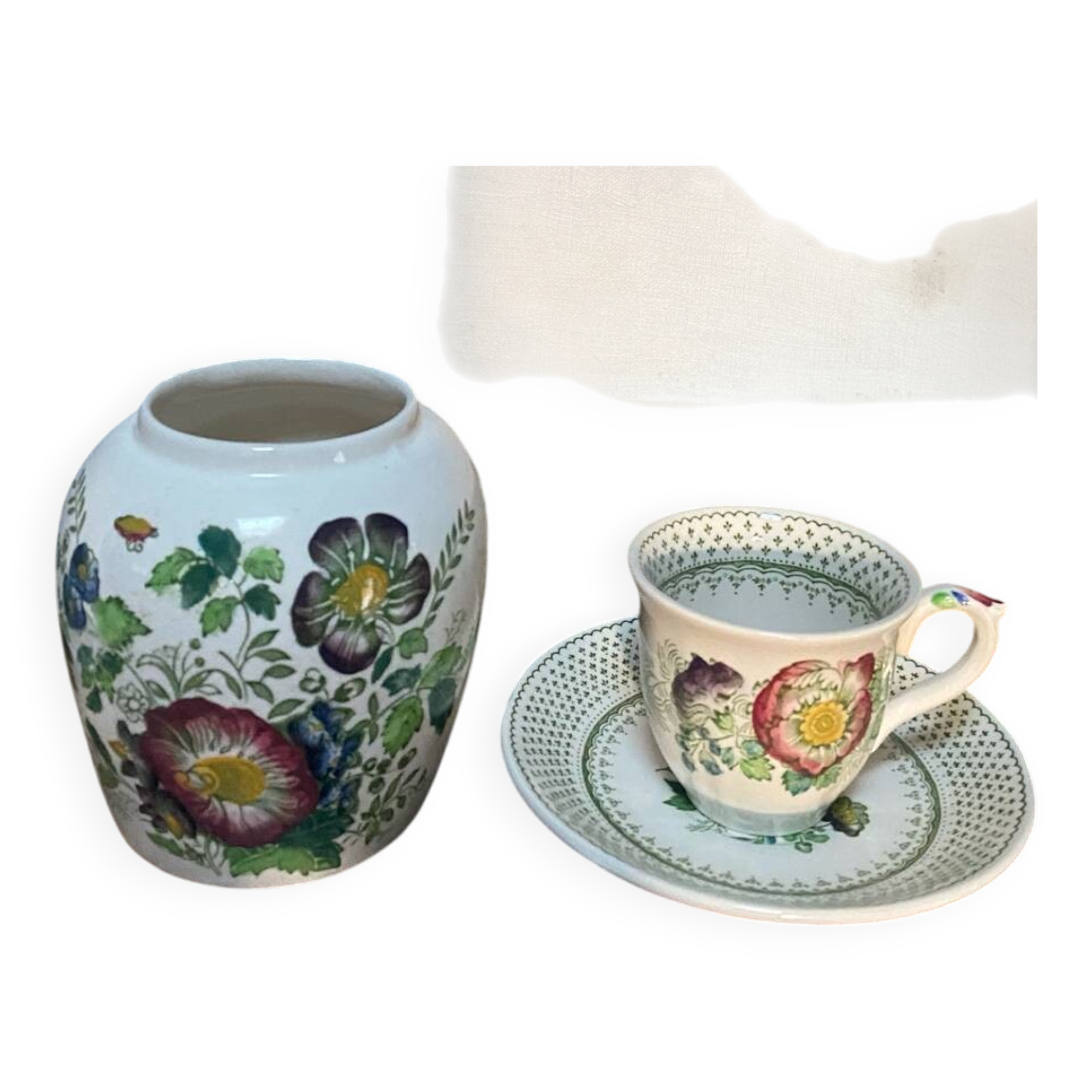 Mason's stamped ironstone mug