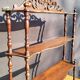 19th century molded mahogany wall shelf Louis-Philippe