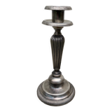 Edouadrien candlestick in old silver metal hallmarked / old candlestick