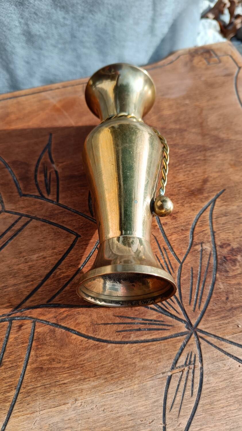 Vintage brass vase