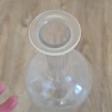 Old glass decanter with stopper
