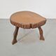 Mid-Century Brutalist Tree Trunk Side Table, 1960s