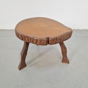 Mid-Century Brutalist Tree Trunk Side Table, 1960s