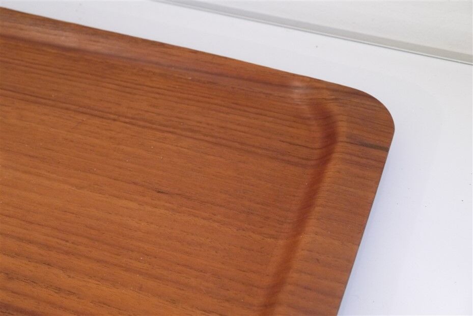 Vintage teak tray by Silva Suede 1960