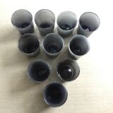 Set of 10 handcrafted glasses