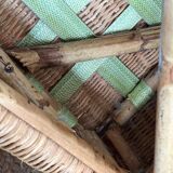 4 vintage rattan chairs
