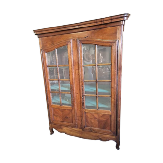 Louis XV display case library with small panes from the beginning of the 19th century