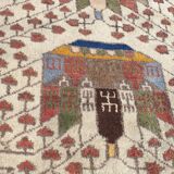 Oriental wool rug entirely handmade