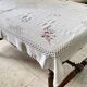 Embroidered tablecloth and 12 vintage napkins