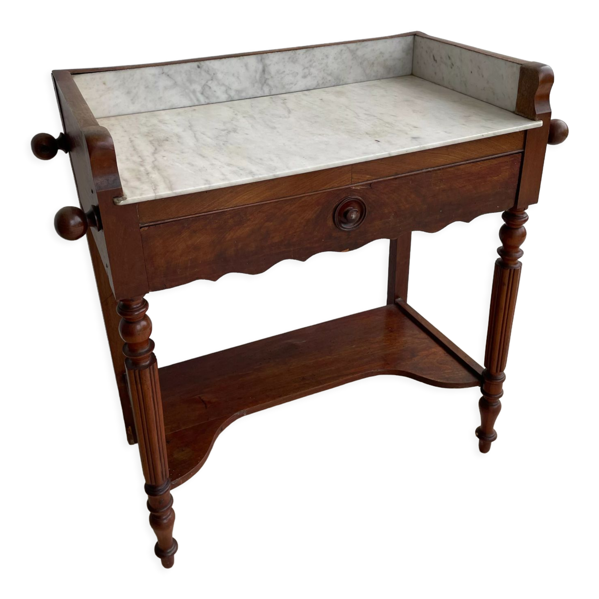 Dressing table with marble