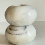White marble tealight holders from the 70s