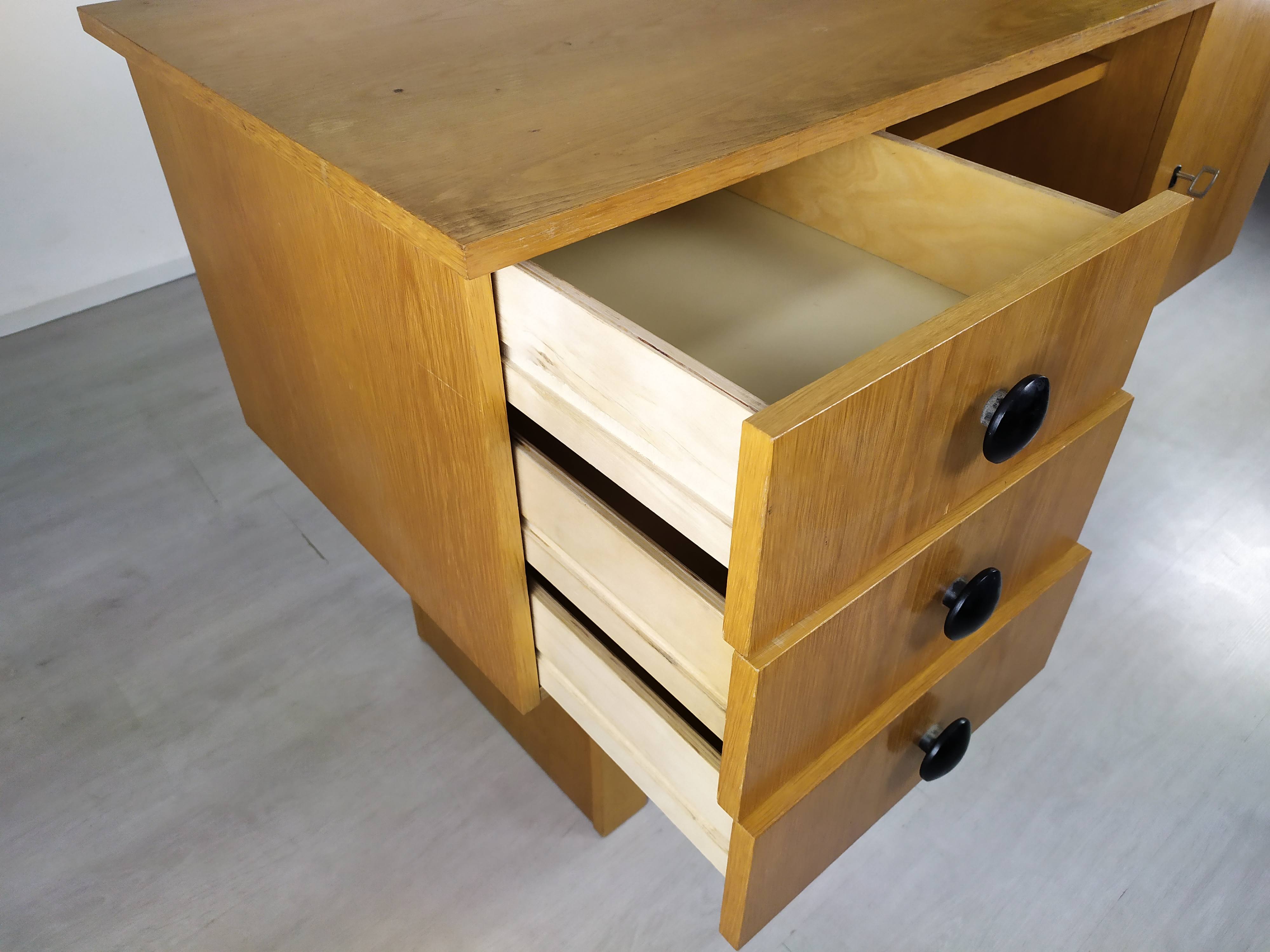 Bureau chêne vintage