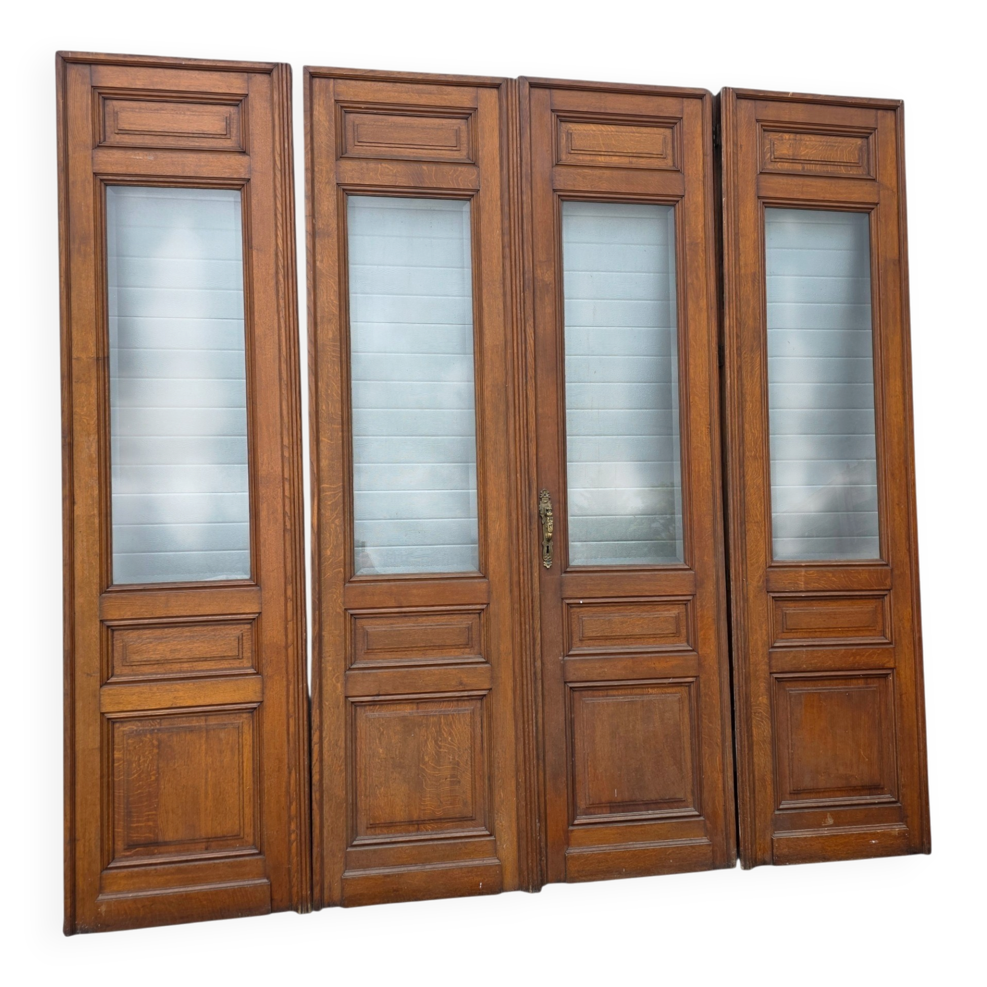 4 solid oak partition doors (high quality)