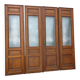 4 solid oak partition doors (high quality)