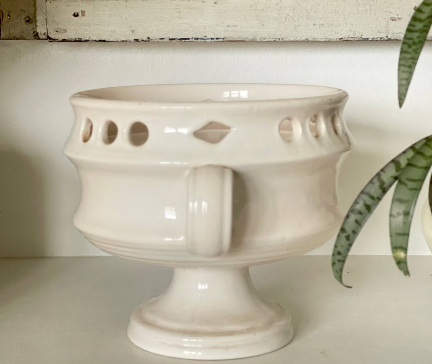 Antique openwork porcelain cup