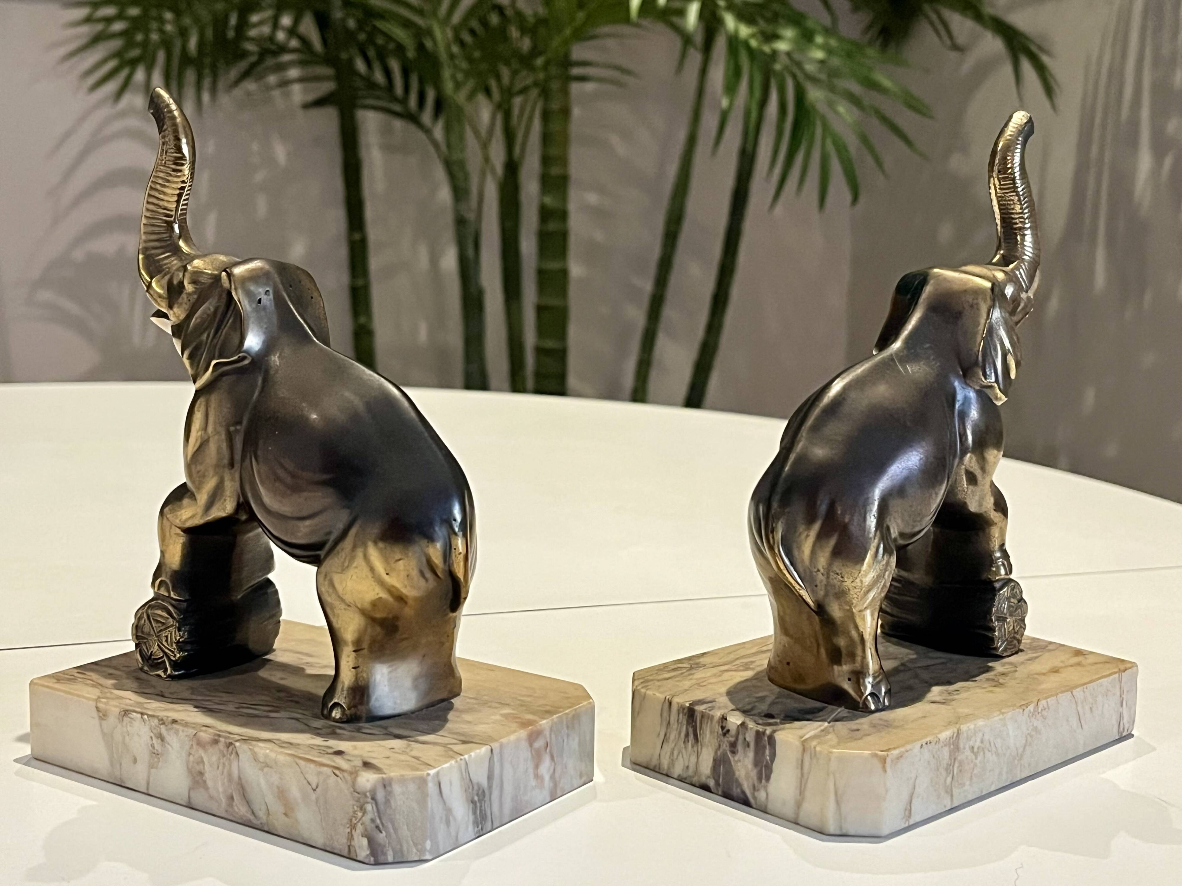 Elephant bookends - Art Deco - Very good condition