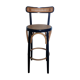 Wooden and canning bar stool