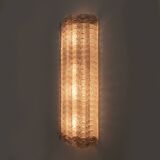 Pair of Mid-century Modern Style Italian Murano Glass Sconces "Reticello"