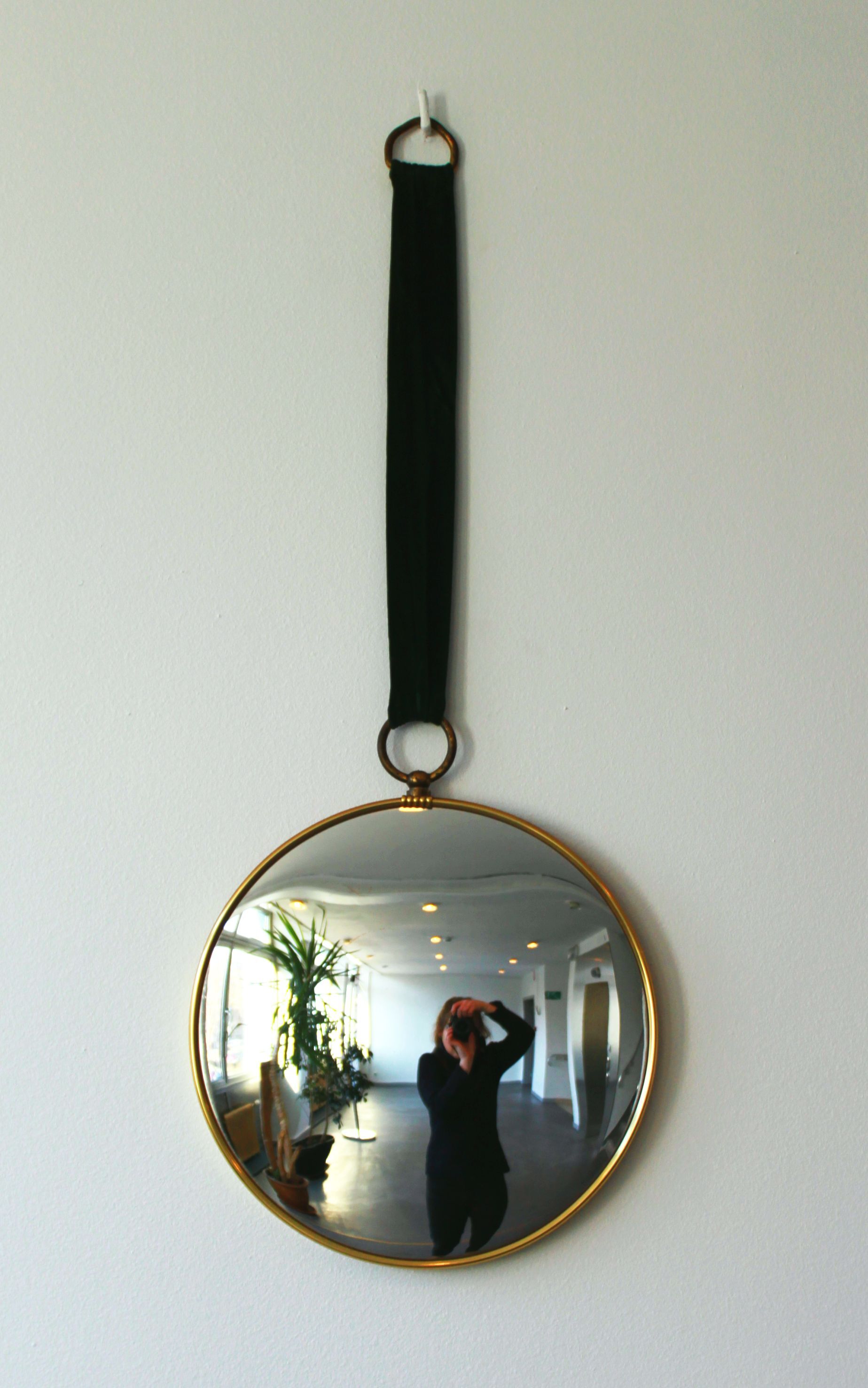 Witch eye round mirror 1950 30cm