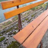 Folding bench of guinguette year 50