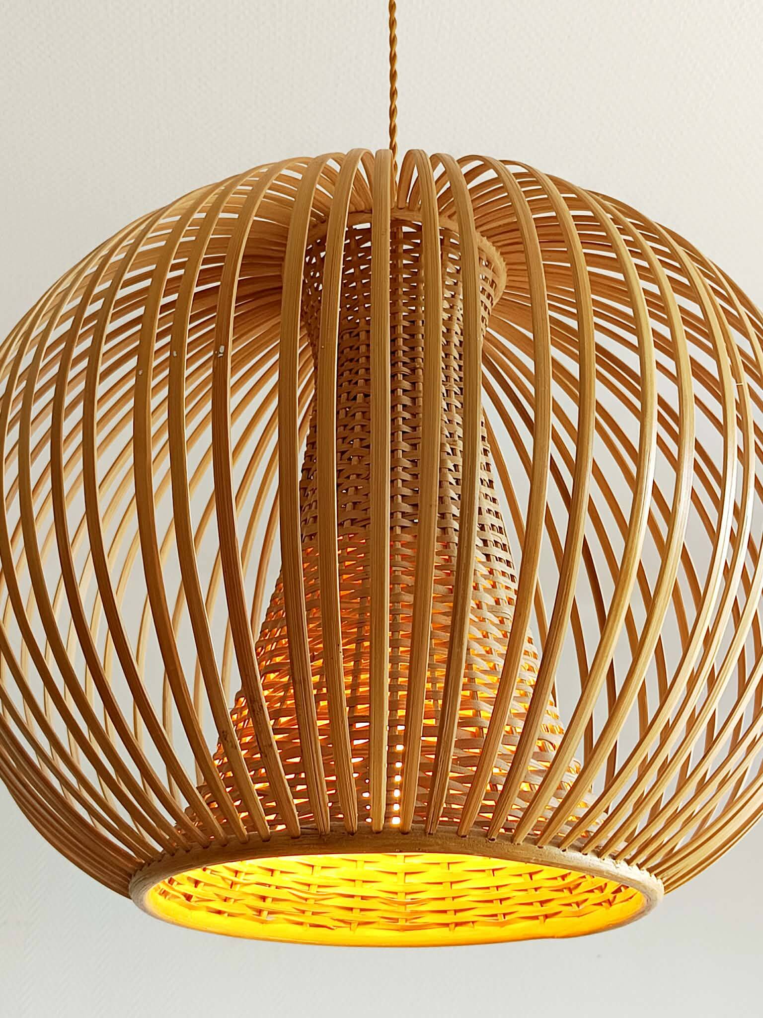 XXL bamboo ball pendant