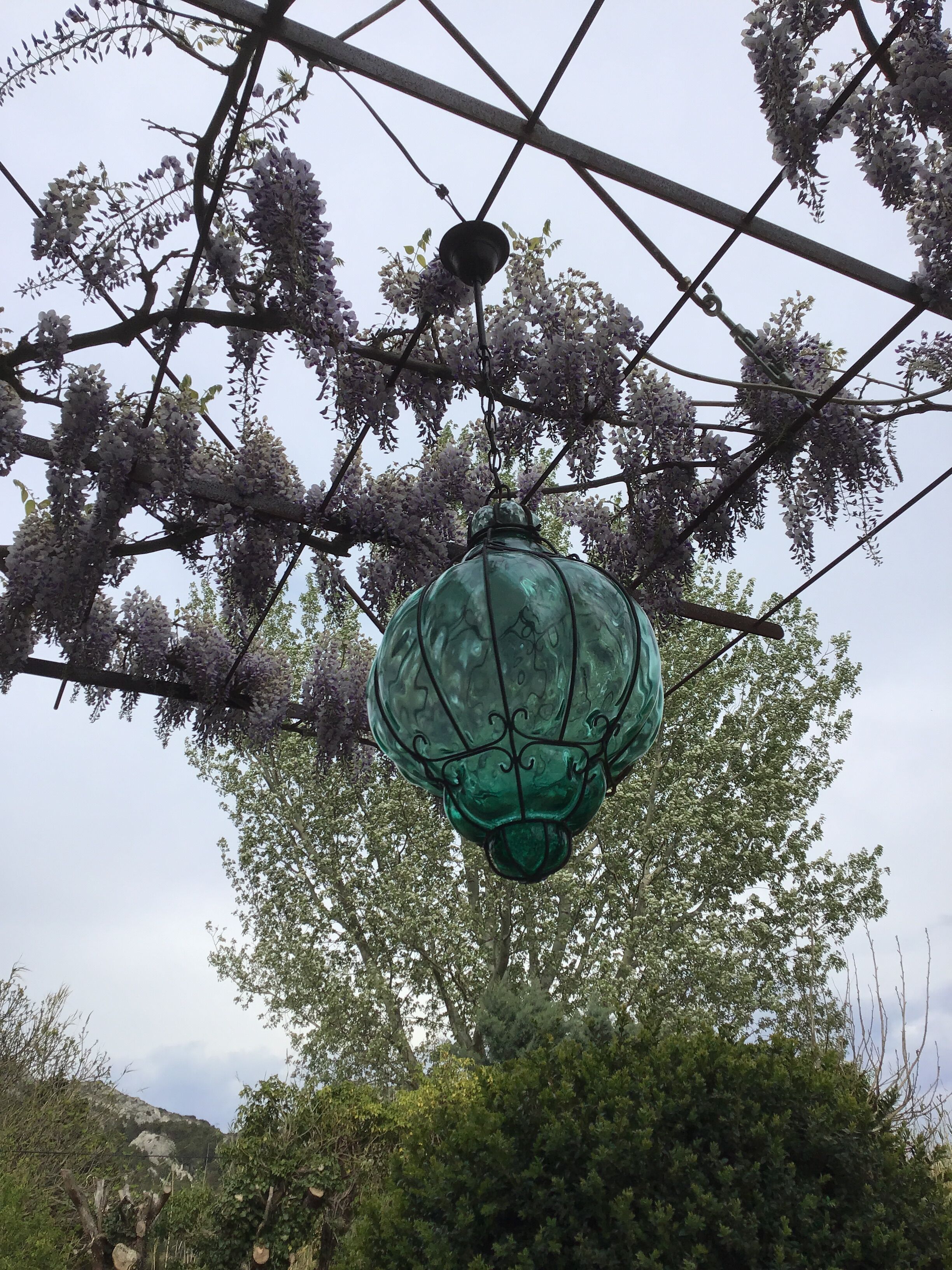 Large Murano blown glass Lantern