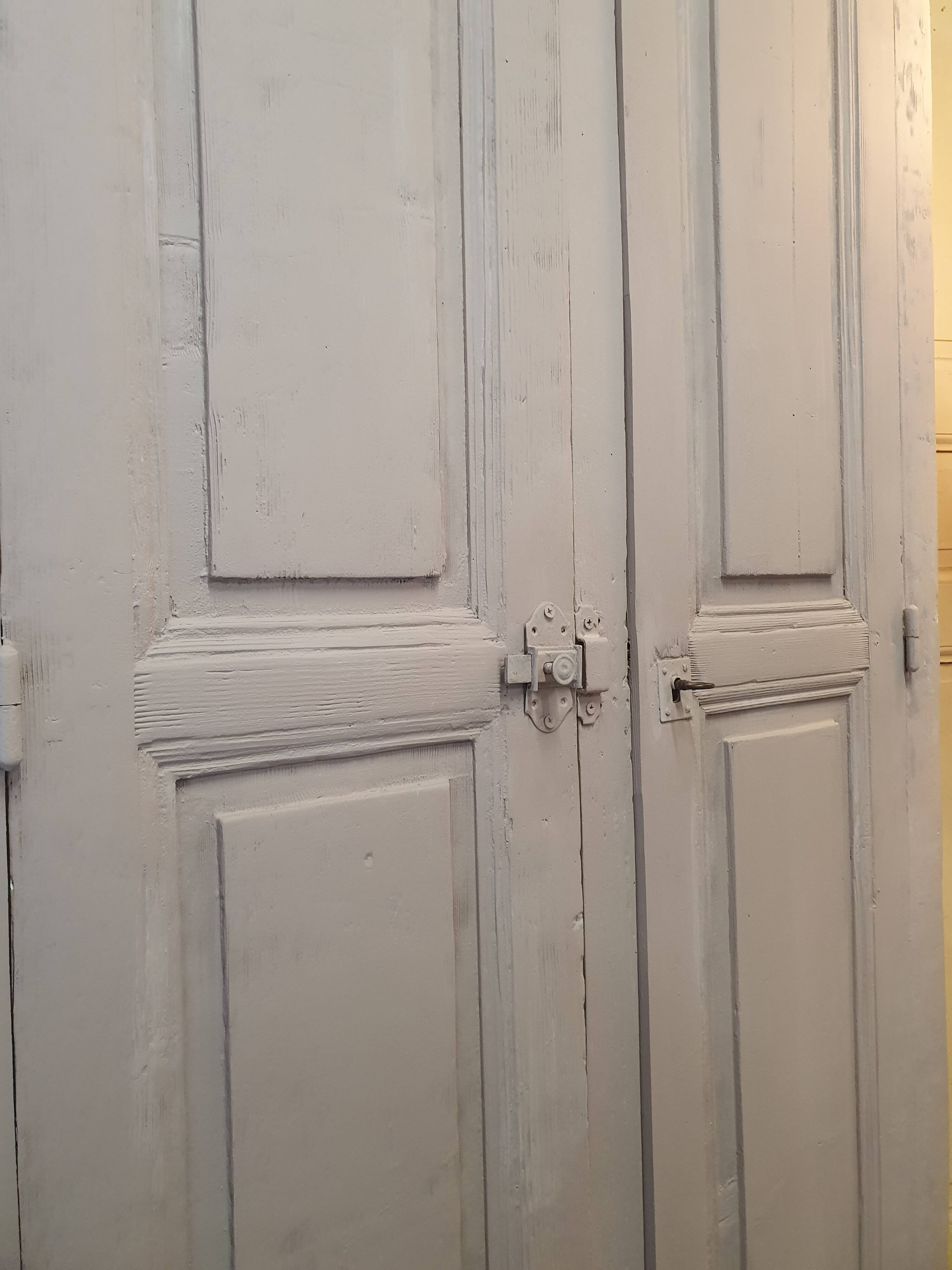 Old wooden cloakroom