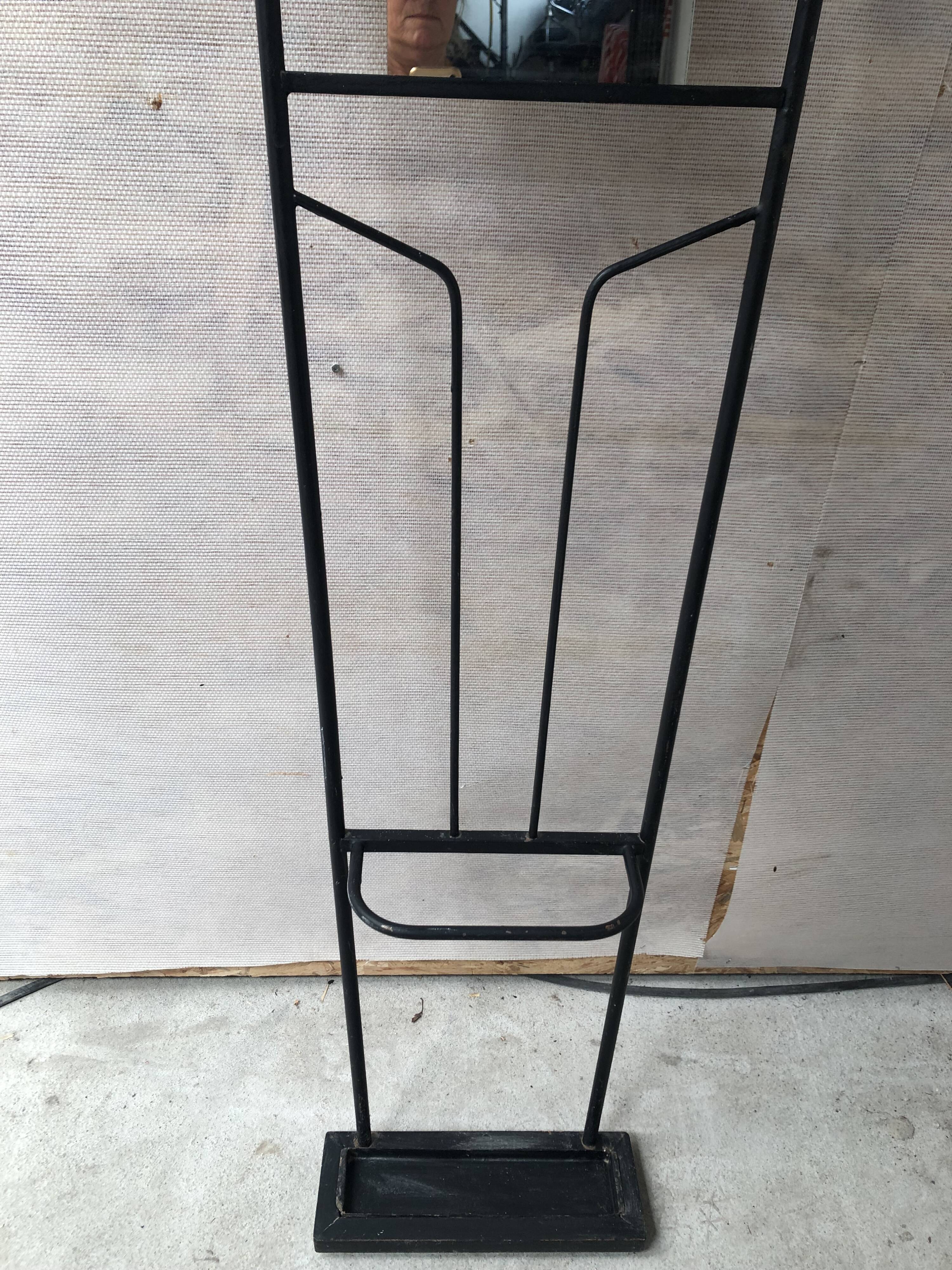 Wall rack on vintage stand 50s