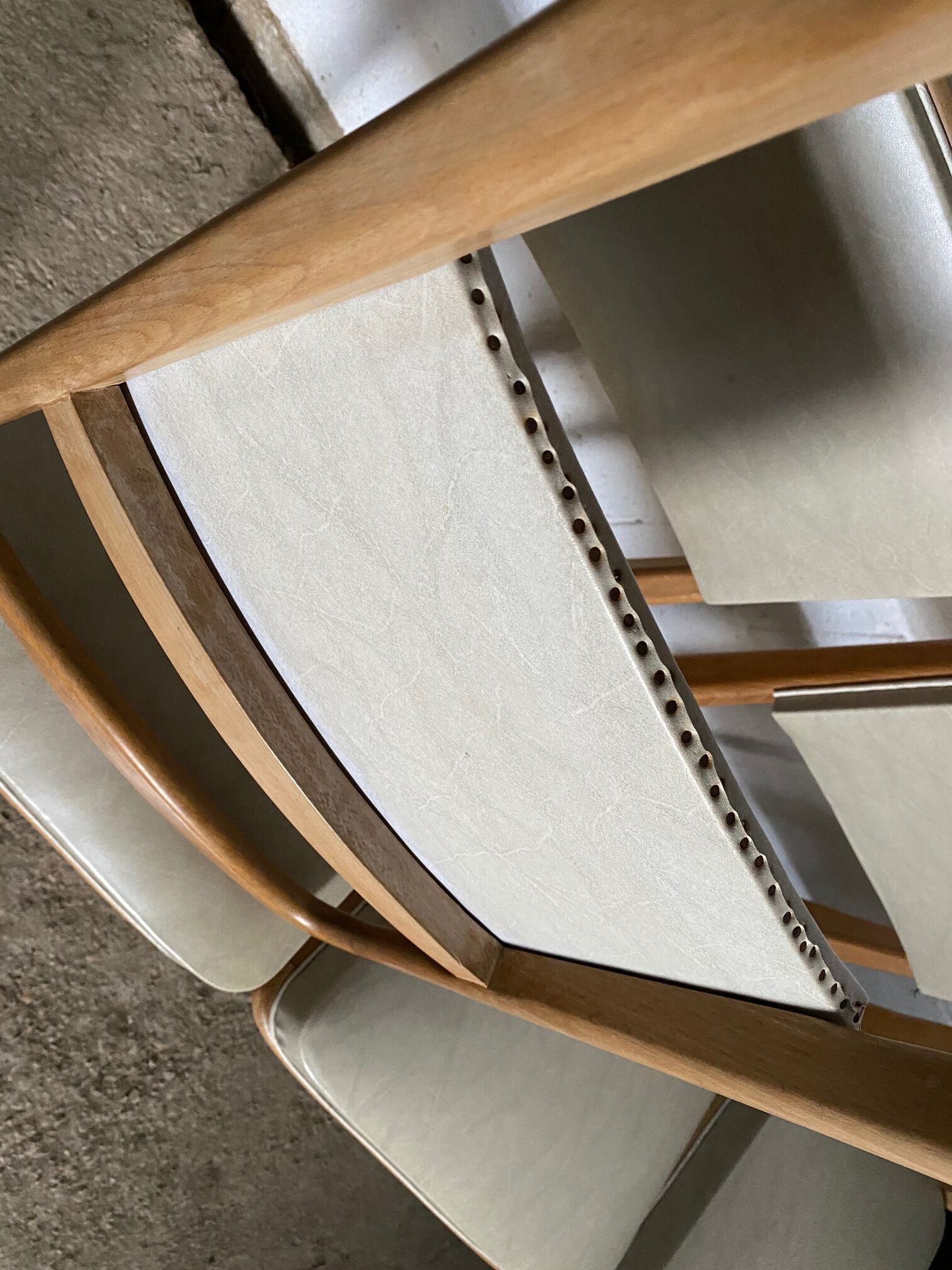 Set of 6 vintage 50s Scandinavian chairs