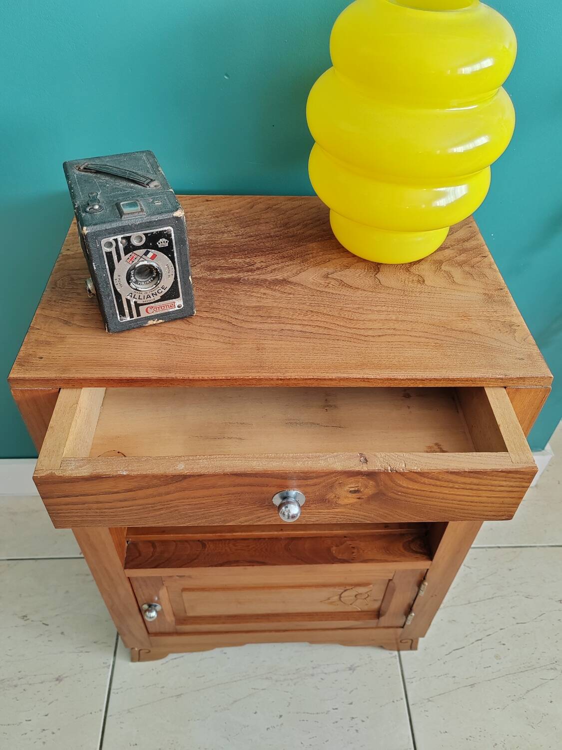 Vintage nightstand bedside table