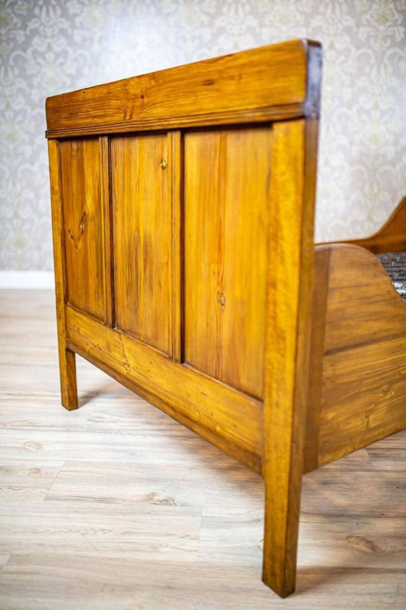 Antique Pine Bed, 1910