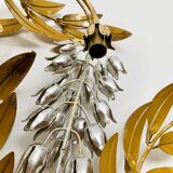 Grande applique murale Hollywood Regency en forme de feuille de palmier par Hans Kögl