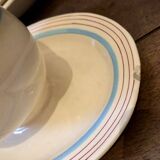 34-piece service, Longchamp Bagatelle model, made and painted by hand