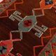 Tapis de couloir Kilim rouge
