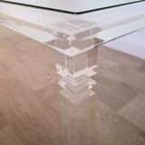 Table plexiglas & verre