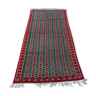 Moroccan red kilim Berber wool carpet  - 210x120cm