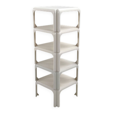 Set of 5 tables Model Elena by Vico Magistretti for Artemide, 1970