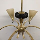 Brass chandelier from the 50s/60s