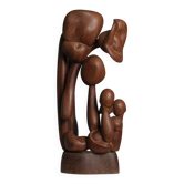 Organic floral wood sculpture, Netherlands, 1970s