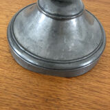 Antique pewter candle holder