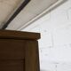 1950 wardrobe with compass legs, sliding doors, and a new top.