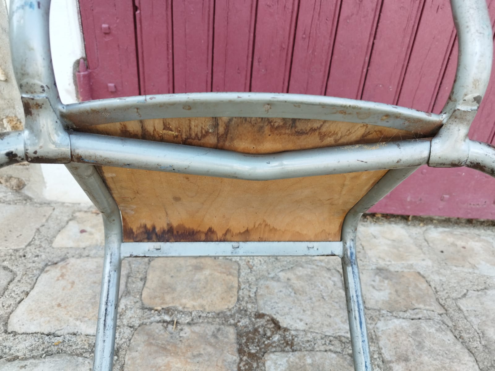 Paire de de chaises d'école années 60 style Mullca