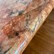 Pink marble coffee table
