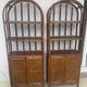 Vintage rattan libraries