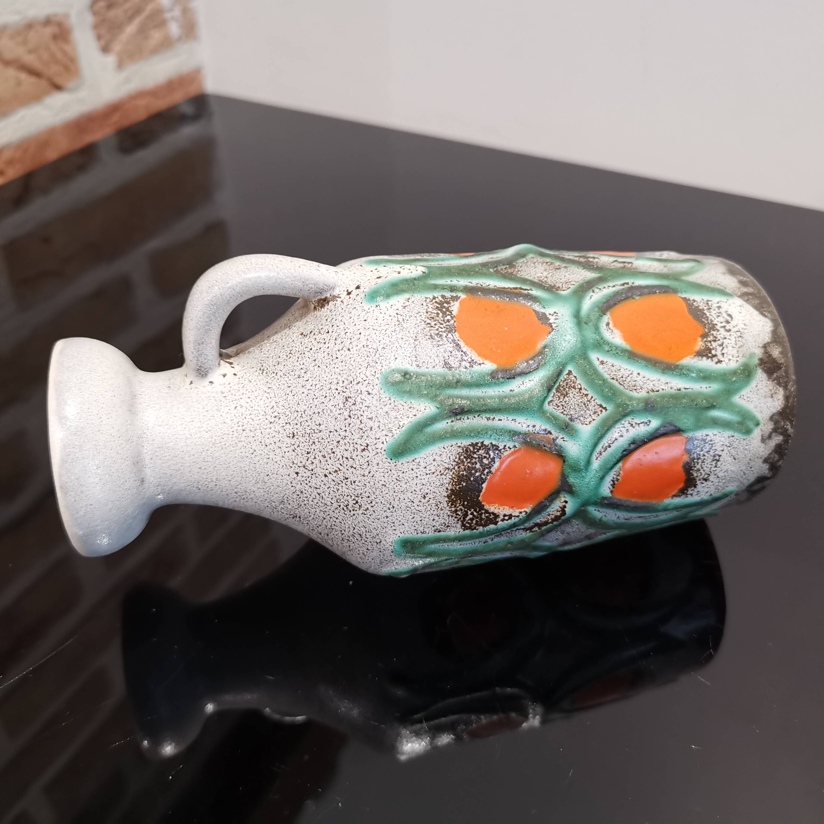 Old designer vase from the 70s by Strehla keramik CDR 1302 Germany