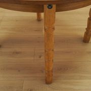 Round oak table, Danish design, 1960s, designer: Henning Kjærnulf